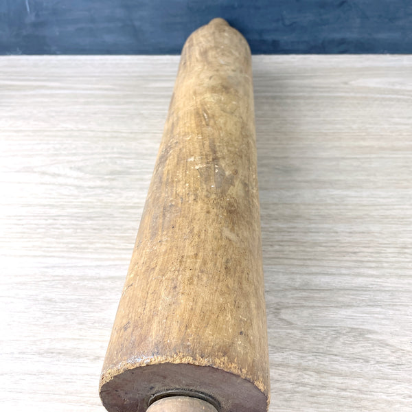 Vintage primitive extra large wooden rolling pin - NextStage Vintage