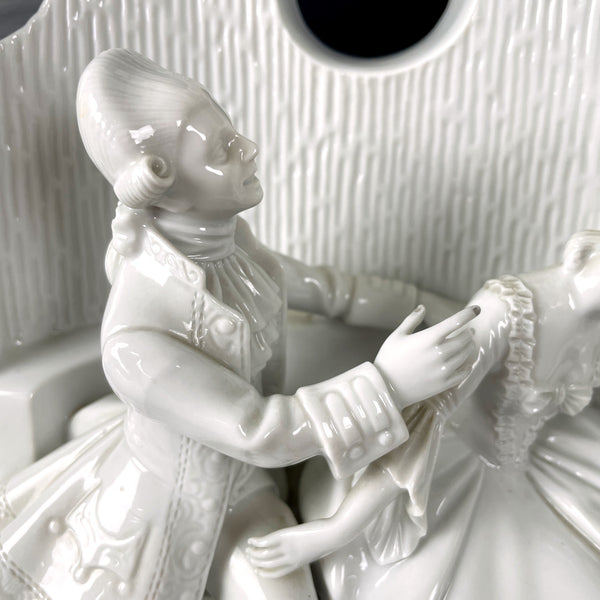 Rosenthal courting couple porcelain diorama - 1914-1918 antique - NextStage Vintage
