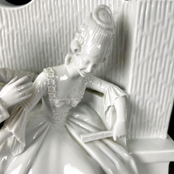 Rosenthal courting couple porcelain diorama - 1914-1918 antique - NextStage Vintage