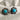 Ross-Simons Two-Tone Sterling Silver & Turquoise Flower Stud Earrings - NextStage Vintage