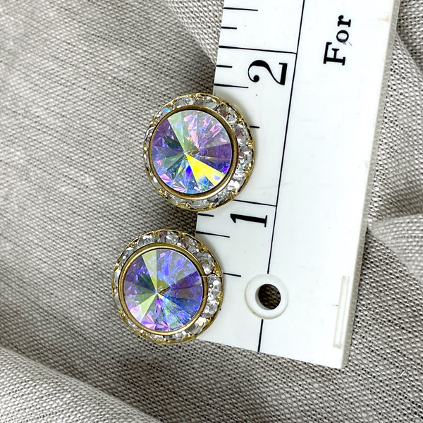 Swarovski crystal post pierced earrings - 1980s vintage - NextStage Vintage