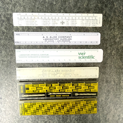 6-inch advertising rulers, 2 with lenticular printing - vintage advertising - NextStage Vintage