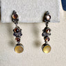 Sajen sterling silver and glass dangle post pierced earrings - NextStage Vintage