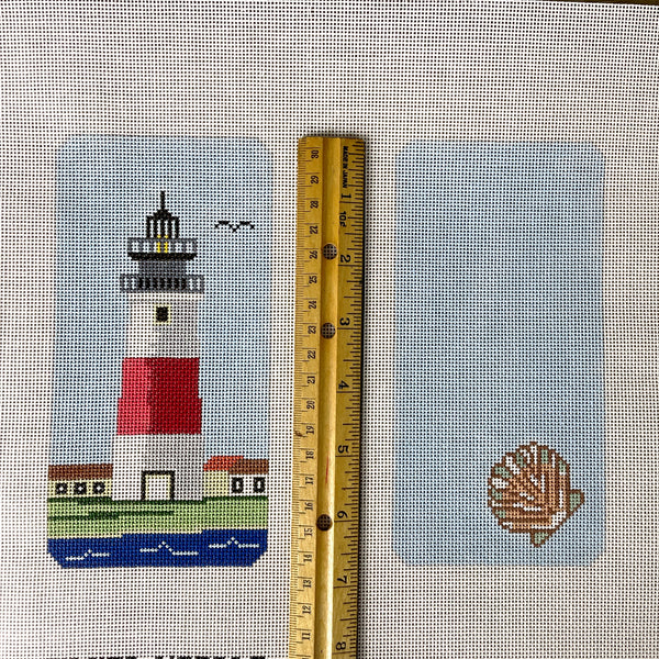 Sankaty Head Light eyeglass case needlepoint canvas #316 - NextStage Vintage