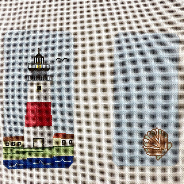 Sankaty Head Light eyeglass case needlepoint canvas #316 - NextStage Vintage