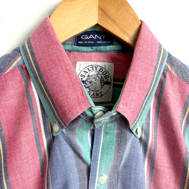 Gant Salty Dog Striped Button Down Shirt - Size M-L - 1990s vintage - NextStage Vintage