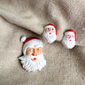 1960s plastic Santa lapel pin and screwback earrings – plastic Christmas - NextStage Vintage