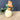 German folk art Santa on an egg - antique spun cotton - NextStage Vintage