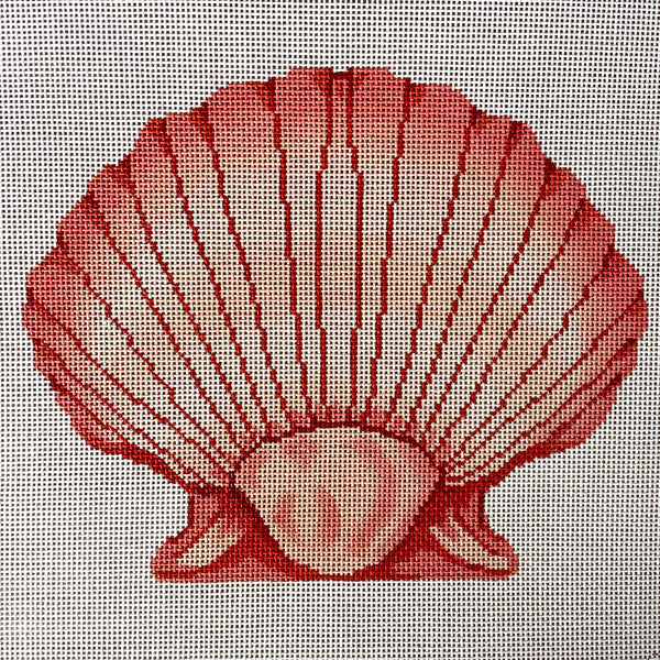 Trubey Scallop Seashell #2 needlepoint canvas - #SH02 - NextStage Vintage