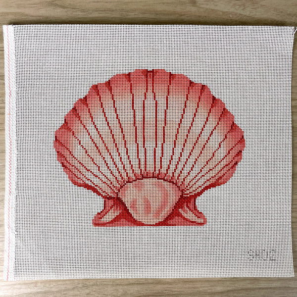 Trubey Scallop Seashell #2 needlepoint canvas - #SH02 - NextStage Vintage