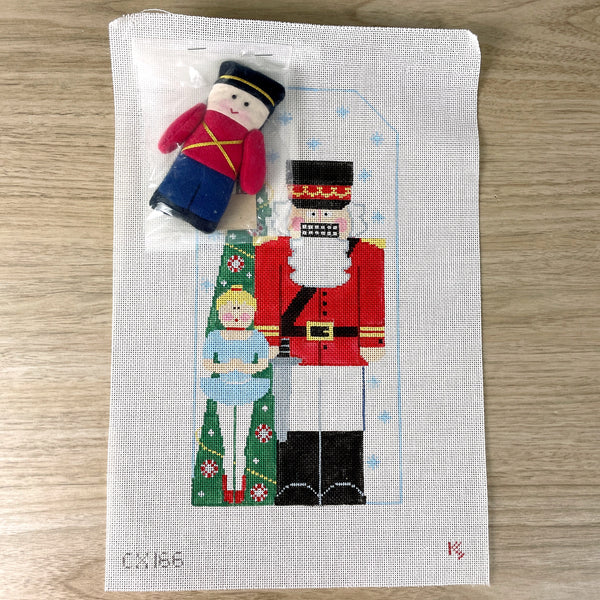 Kathy Schenkel Designs Nutcracker needlepoint canvas with stitch guide - CX166 - NextStage Vintage