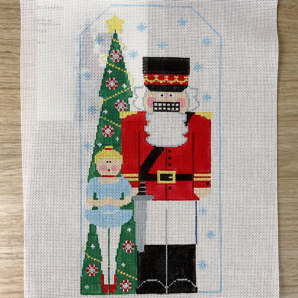 Kathy Schenkel Designs Nutcracker needlepoint canvas with stitch guide - CX166 - NextStage Vintage