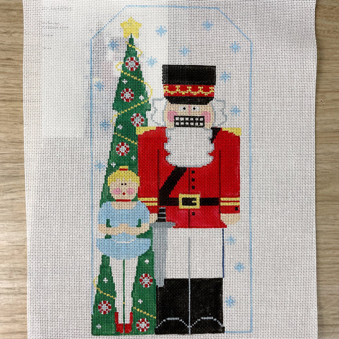 Kathy Schenkel Designs Nutcracker needlepoint canvas with stitch guide - CX166 - NextStage Vintage