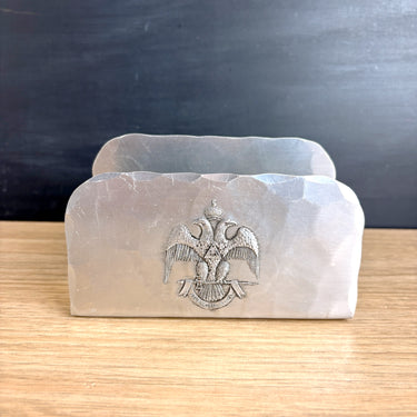Scottish Rite Freemasonry 33rd Degree Emblem aluminum letter holder - NextStage Vintage
