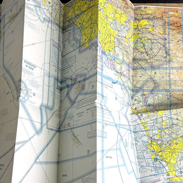 Department of Commerce Sectional Aeronautical charts - lot of 6 - vintage