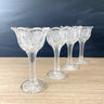 EAPG Victorian glasses with petaled edges - set of 4 - NextStage Vintage