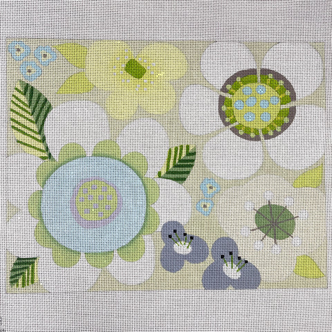 Melissa Shirley Designs Summer Floral needlepoint canvas #1736A - NextStage Vintage