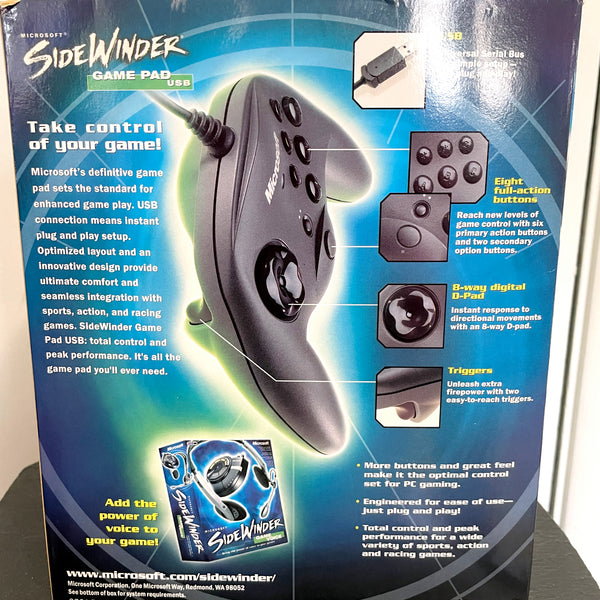 Microsoft SideWinder game pad X08-14600 - open box