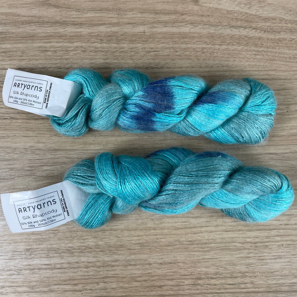 ArtYarns Silk Rhapsody yarn 2 skeins Col 132 NextStage Vintage