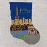Silver Needle Paris Mini Sock needlepoint canvas #447 - NextStage Vintage