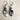 Sterling Silver Dangle Earrings with Silver-Flash Faceted Stones - NextStage Vintage