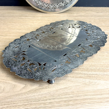 Antique Victorian EPNS Expandable Silver Plate Trivet Set — Middletown Silverware Co & Lawrence B. Smith Co - NextStage Vintage