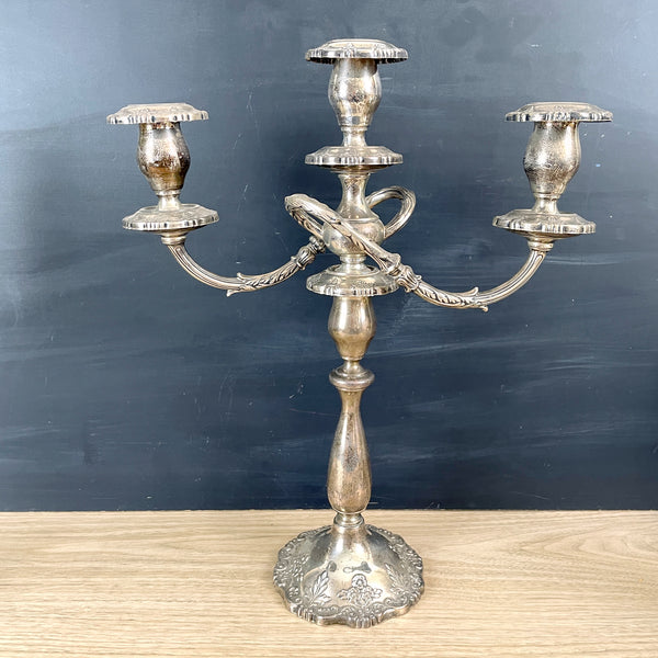 Fisher English Rose sterling candelabra pair - 17" tall - NextStage Vintage