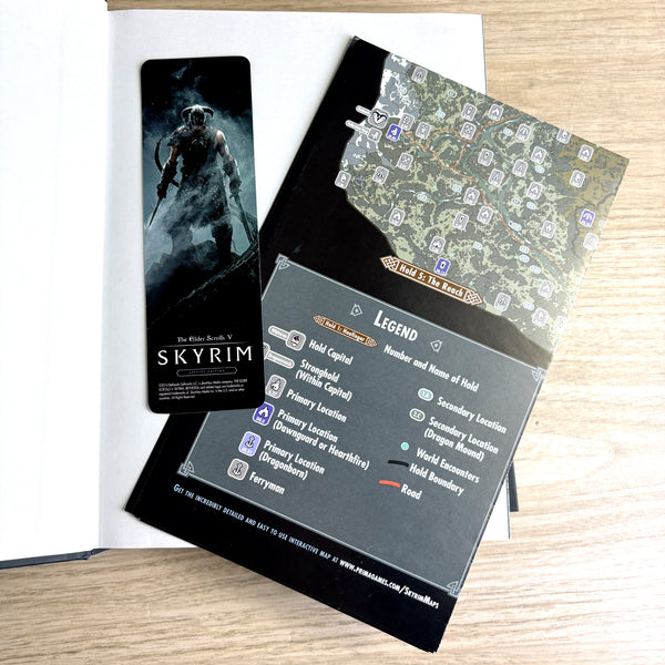 The Elder Scrolls V: Skyrim special edition Prima official game guide with poster and bookmark