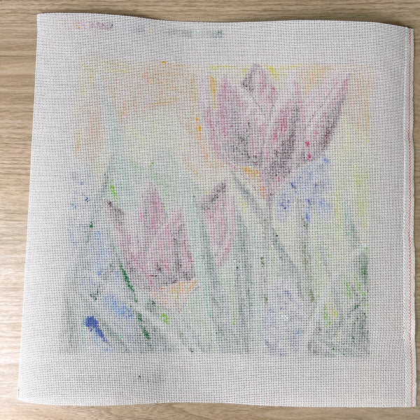 Jean Smith Spring Blossom needlepoint canvas #142B - NextStage Vintage