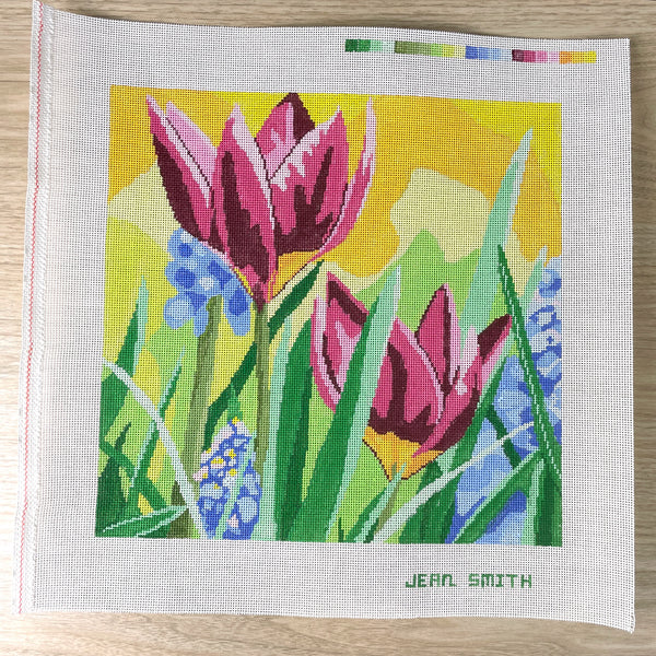 Jean Smith Spring Blossom needlepoint canvas #142B - NextStage Vintage