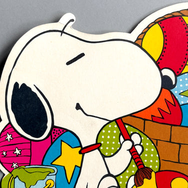 Vintage Snoopy and Woodstock Easter die cut  - 1960s vintage - NextStage Vintage