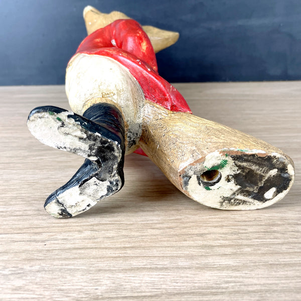 Tall snooty hunting fox - handmade plaster - 1960 vintage - NextStage Vintage