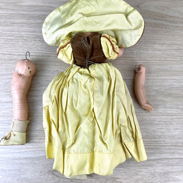 1930s Snow White Knickerboker Toy doll - needs repair and love - NextStage Vintage
