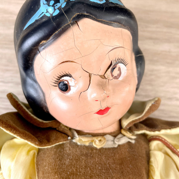 1930s Snow White Knickerboker Toy doll - needs repair and love - NextStage Vintage