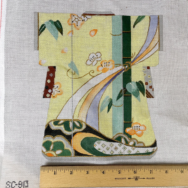 Bamboo Kimono needlepoint canvas by Sophia Designs - SC-913 - NextStage Vintage