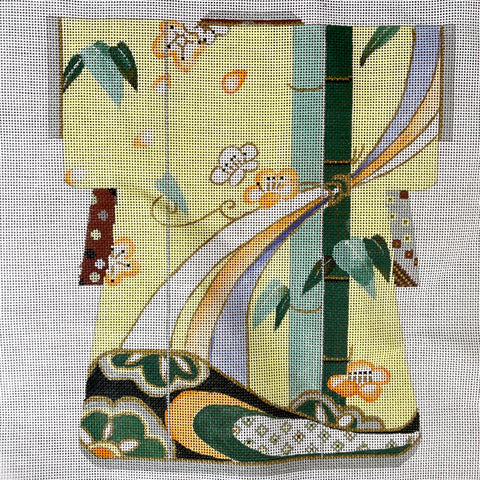 Bamboo Kimono needlepoint canvas by Sophia Designs - SC-913 - NextStage Vintage