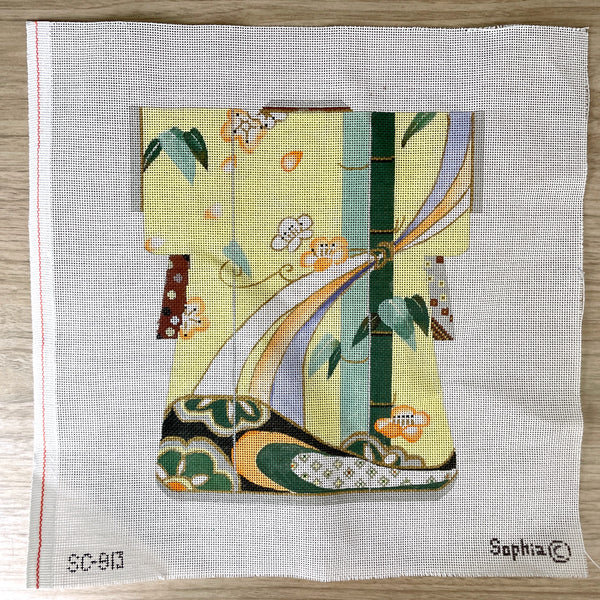 Bamboo Kimono needlepoint canvas by Sophia Designs - SC-913 - NextStage Vintage