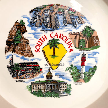 South Carolina souvenir state plate - 1960s vintage - NextStage Vintage