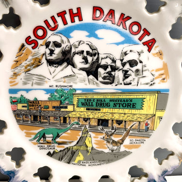 South Dakota Wall Drug souvenir state plate - 1950s vintage - NextStage Vintage