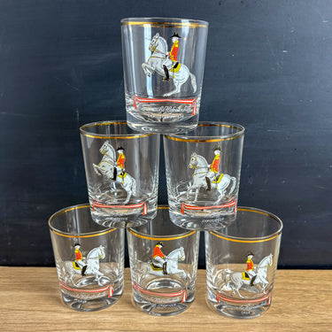 VMC Reims Lipizzaner Spanish Riding School Glasses - Set of  6 - Dressage Equestrian