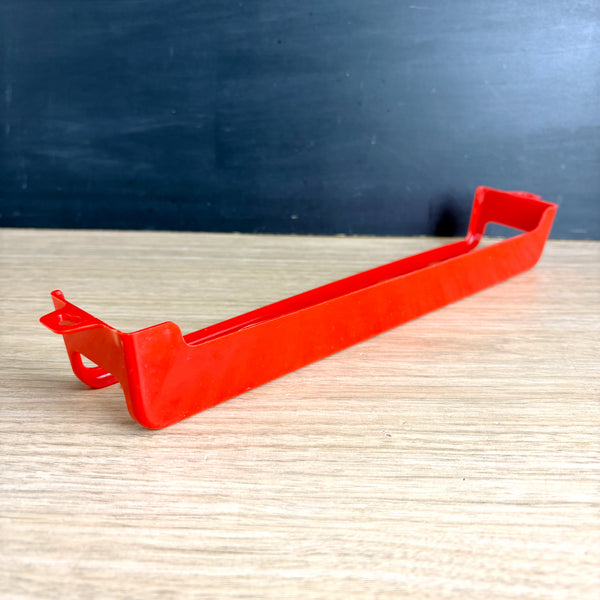 Vintage Lustro-Ware plastic spice holder wall rack with original label - mid-century vintage