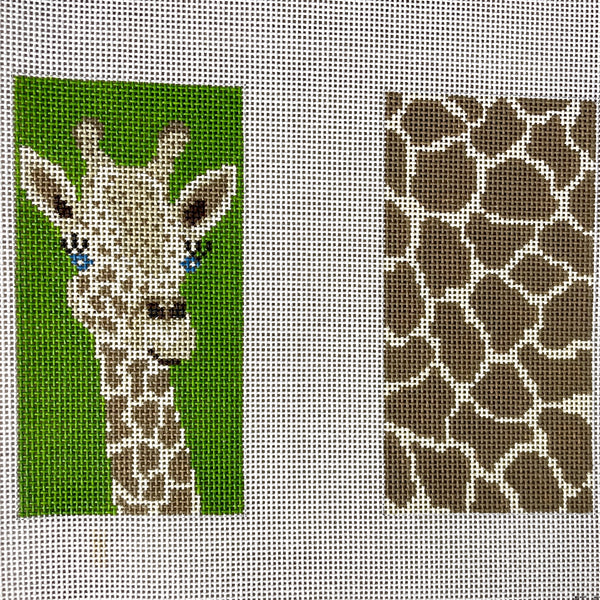 J Child giraffe eyeglass case needlepoint canvas #EGC-205 - NextStage Vintage