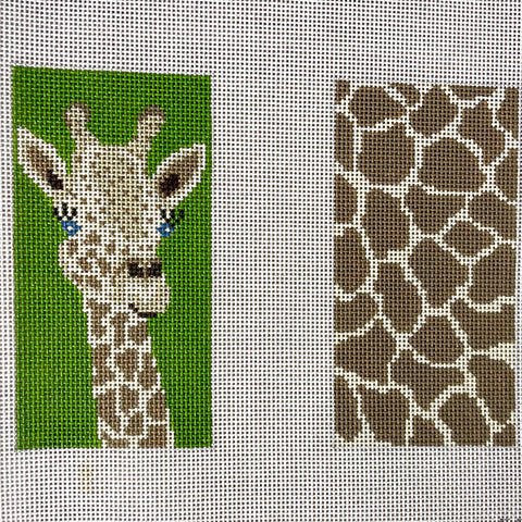 J Child giraffe eyeglass case needlepoint canvas #EGC-205 - NextStage Vintage