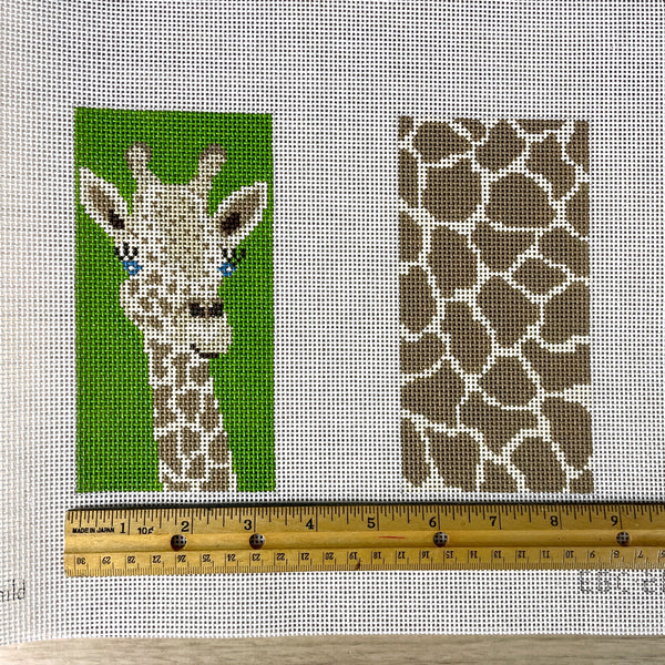 J Child giraffe eyeglass case needlepoint canvas #EGC-205 - NextStage Vintage