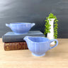 Stangl Colonial blue creamer and open sugar bowl - 1930s vintage - NextStage Vintage