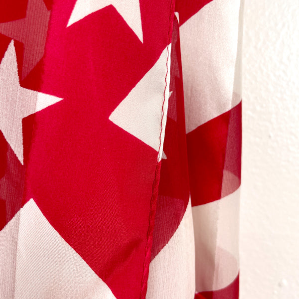 Stars and stripes red and white scarf - NextStage Vintage