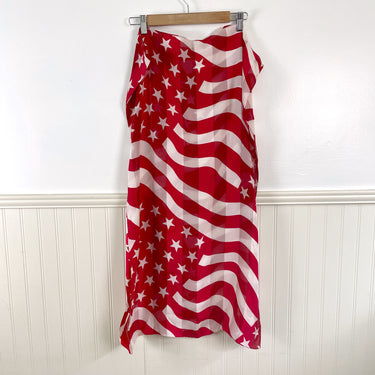 Stars and stripes red and white scarf - NextStage Vintage