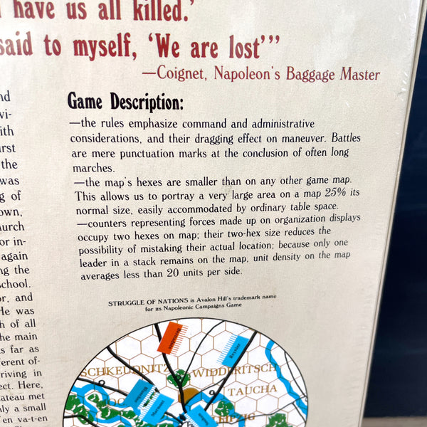 The Struggle of Nations historical game - 1980 - Avalon Hill - new - NextStage Vintage