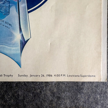 Official Super Bowl XX Game Program 1985 - Patriots and Bears - 1980s advertising