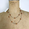 Swarovski Elements topaz crystal floating necklace - 35" - NIB - NextStage Vintage